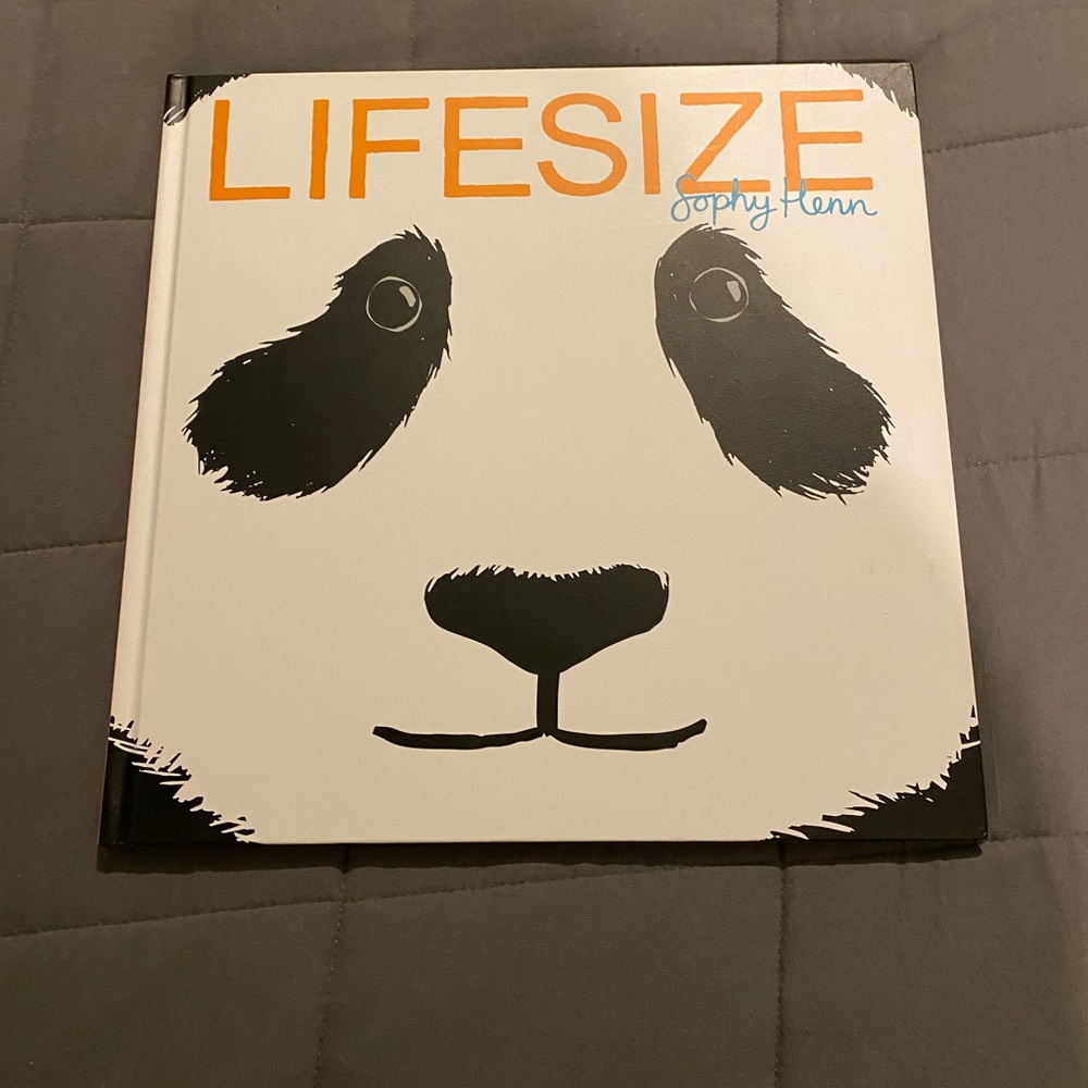 Life-size book about animals